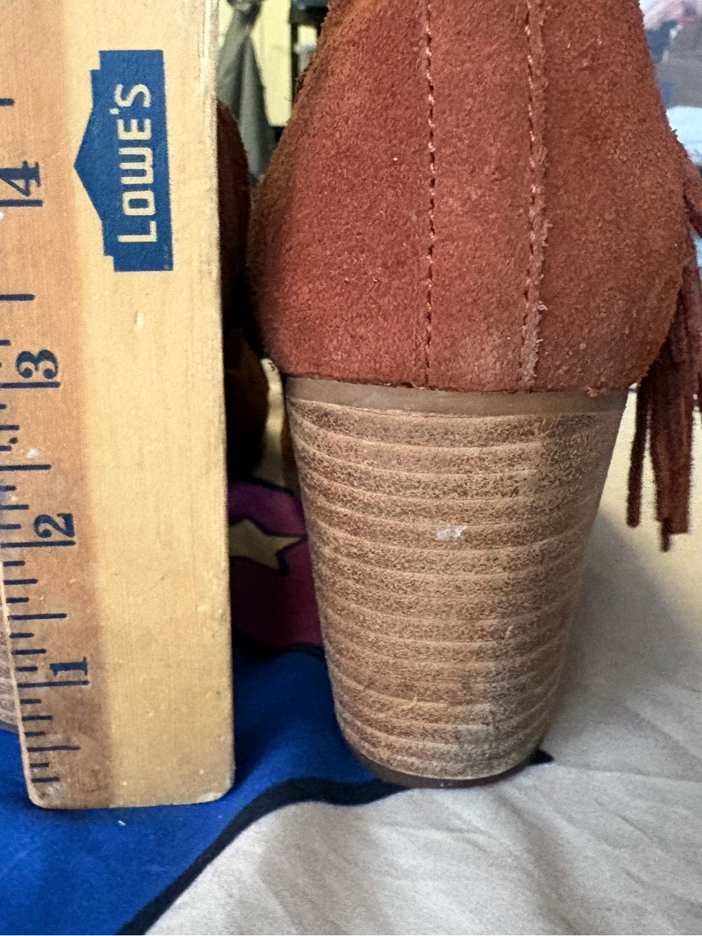 Toms Rust Suede Ankle Booties - Picture 6 of 16